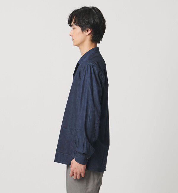 UNITED ARROWS「デニム オープンカラー シャツ」|シャツ・ブラウス|