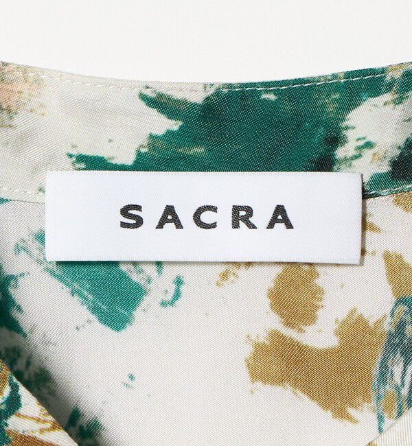 UNITED ARROWS「＜SACRA＞フローラプリント ノースリーブブラウス」|シャツ・ブラウス|