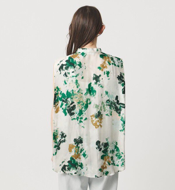 UNITED ARROWS「＜SACRA＞フローラプリント ノースリーブブラウス」|シャツ・ブラウス|