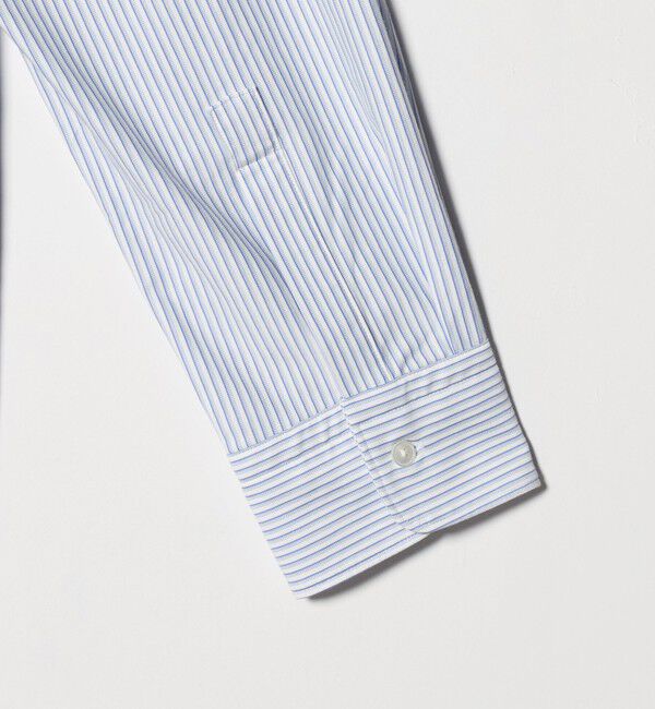UNITED ARROWS「タイプライター ストライプ セミワイドカラーシャツ COMFORT EASY-MODEL　抗菌防臭」|シャツ・ブラウス|