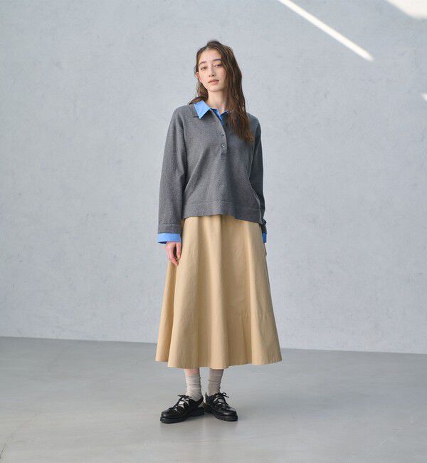 UNITED ARROWS「4WAY シャツコンビ ポロニット ‐ウォッシャブル‐」|ニット・セーター|