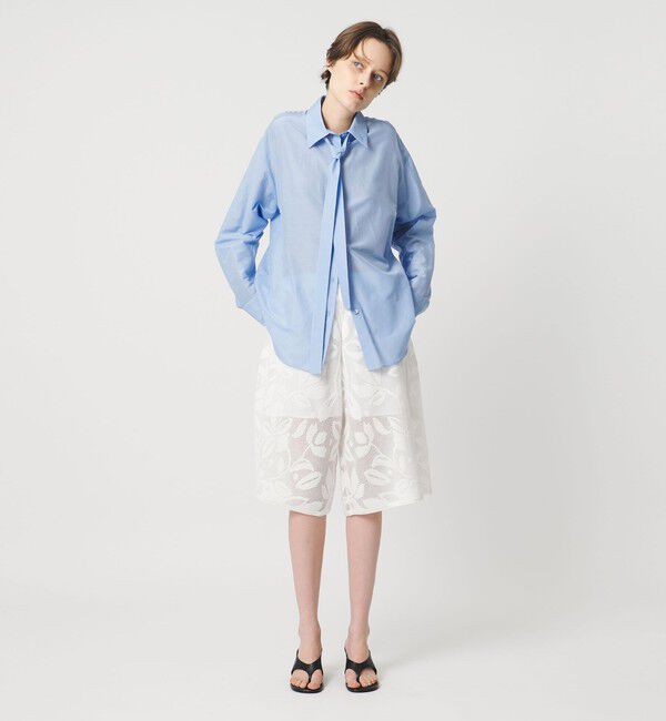 AEWEN MATOPH「＜AEWEN MATOPH＞コットンシルク ボウタイシャツ ‐ ウォッシャブル ‐」|シャツ・ブラウス|
