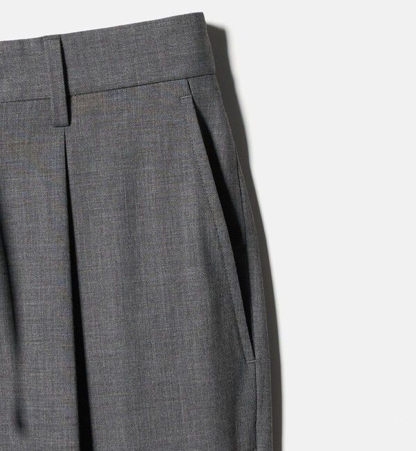 UNITED ARROWS「TR バックシャーリング １プリーツ イージー スラックス　ストレッチ 接触冷感」|スラックス|