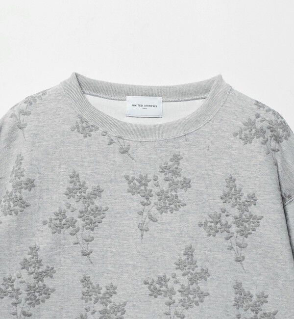 UNITED ARROWS「フラワー ジャガード スウェット」|スウェット・ジャージ|