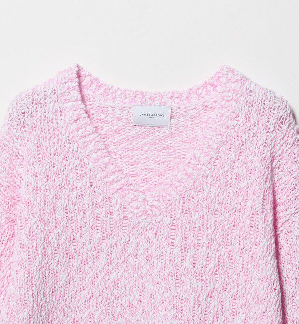 UNITED ARROWS「カラーミックス Vネックニット」|ニット・セーター|