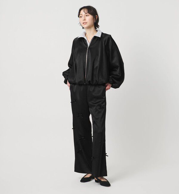 UNITED ARROWS「サテン ボリュームギャザー ブルゾン ‐ウォッシャブル‐」|ブルゾン・スタジャン|