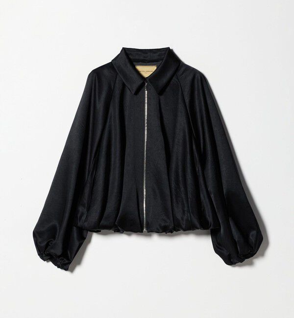 UNITED ARROWS「サテン ボリュームギャザー ブルゾン ‐ウォッシャブル‐」|ブルゾン・スタジャン|