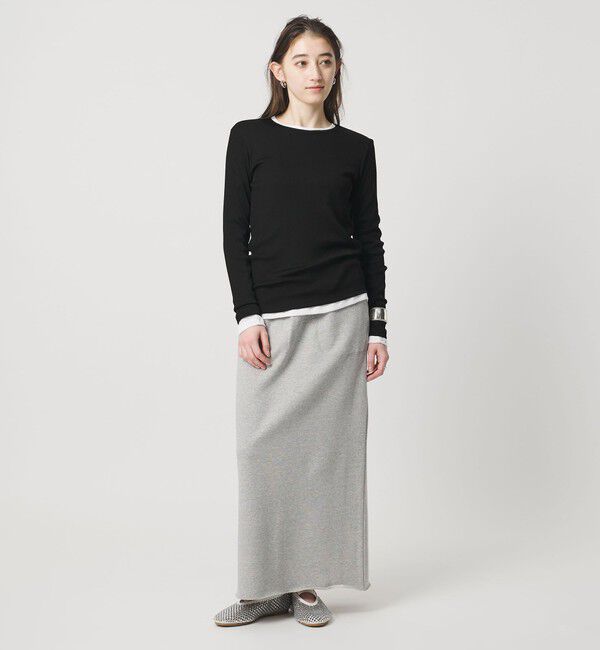 UNITED ARROWS「コットン テレコ クルーネック カットソー」|Tシャツ・カットソー|