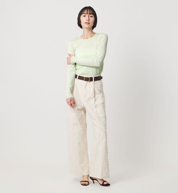 UNITED ARROWS「コットン テレコ クルーネック カットソー」|Tシャツ・カットソー|