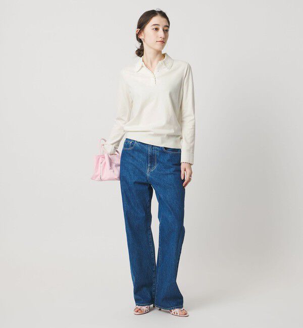 UNITED ARROWS「クロシェ ポロニット ‐ウォッシャブル‐」|ニット・セーター|