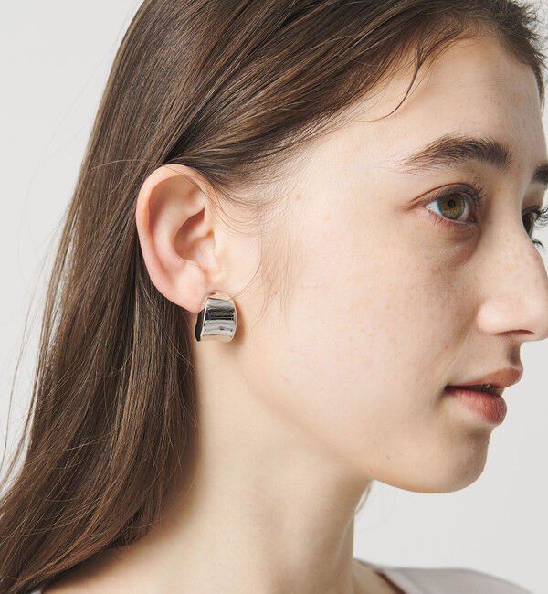 UNITED ARROWS「Jシェイプ  イヤリング」|イヤリング|SILVER