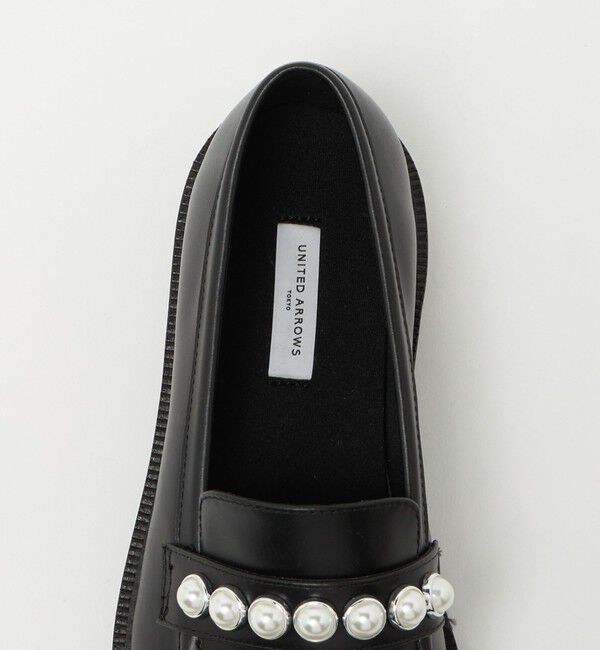 UNITED ARROWS「イミテーションパール スタッズ ローファー」|ローファー|