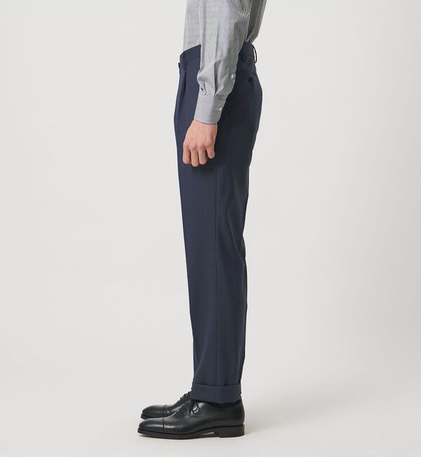 UNITED ARROWS「タスマニアウール ピンチェック シングル 3ボタン スーツ S-MODEL　ヨコストレッチ 撥水」|スーツ|