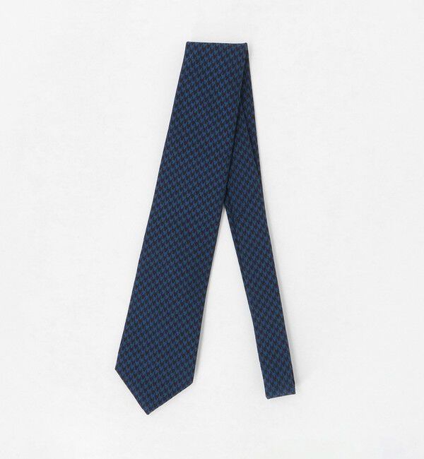 UNITED ARROWS「ハウンドトゥース ジャガード ネクタイ」|ネクタイ・蝶ネクタイ|NAVY