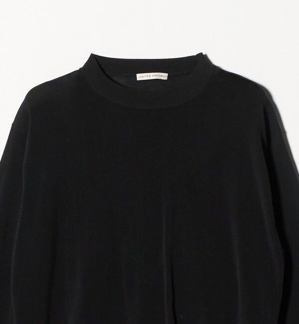 UNITED ARROWS「ハイツイストコットン ハイゲージ クルーネックニット 接触冷感」|ニット・セーター|
