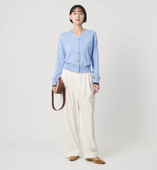 UNITED ARROWS「ツイル ダブルタック イージーパンツ OFF WHITE」|チノ|