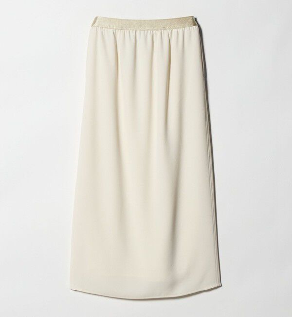 UNITED ARROWS「COMFY ラップ マキシスカート WHITE ‐防汚 UVカット ウォッシャブル‐」|スカート|