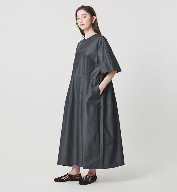 UNITED ARROWS「デニムライク ブライトローン ワンピース ‐ウォッシャブル‐」|ワンピース|DK.GRAY
