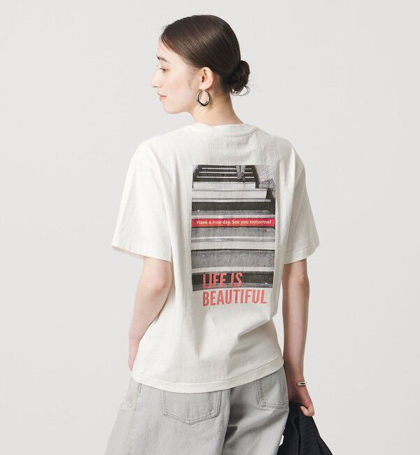 UNITED ARROWS「【別注】＜HANDTEX＞BEAUTIFUL Tシャツ」|Tシャツ・カットソー|WHITE