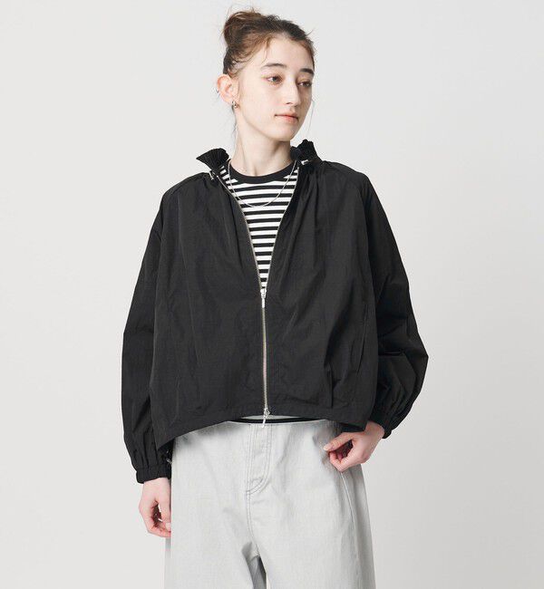 UNITED ARROWS「【別注】＜Marilyn Moon＞シアー ドルマン ブルゾン」|ブルゾン・スタジャン|BLACK