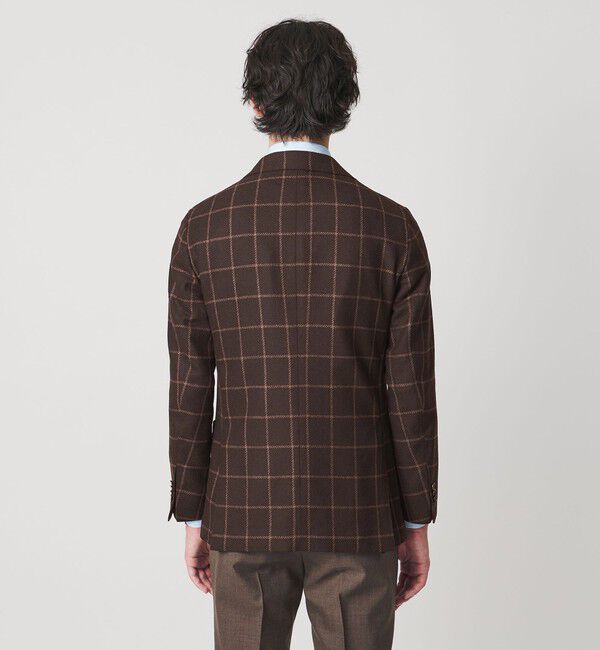 UNITED ARROWS「ブークレ ウィンドウペン シングル 3ボタン テーラードジャケット CーMODEL」|テーラードジャケット|