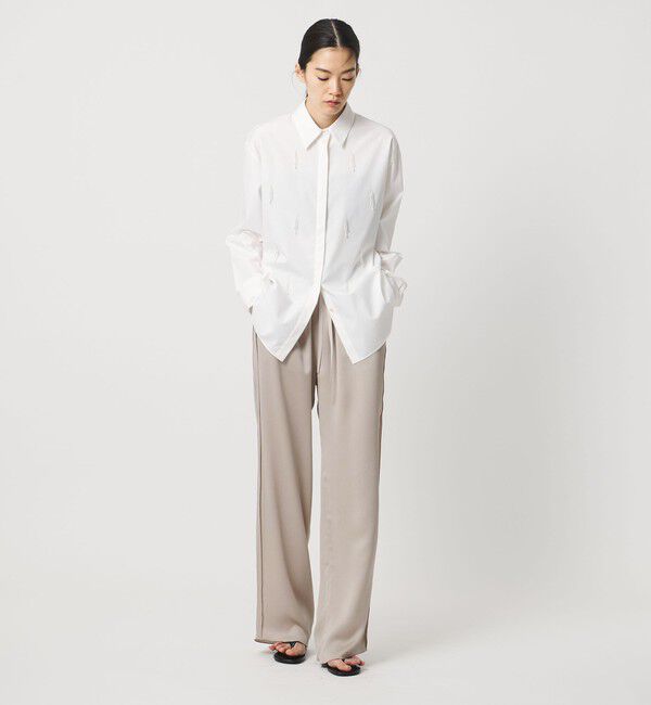 AEWEN MATOPH「＜AEWEN MATOPH＞サテンメローイージーパンツ ‐ ウォッシャブル ‐」|チノ|