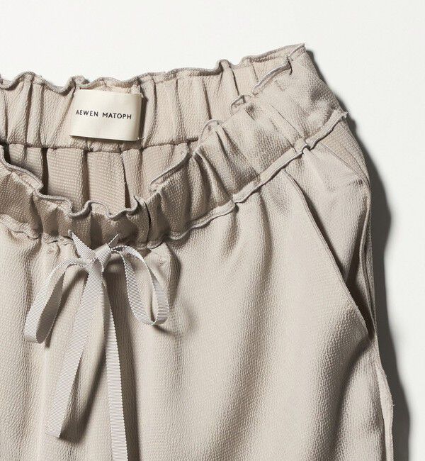 AEWEN MATOPH「＜AEWEN MATOPH＞サテンメローイージーパンツ ‐ ウォッシャブル ‐」|チノ|