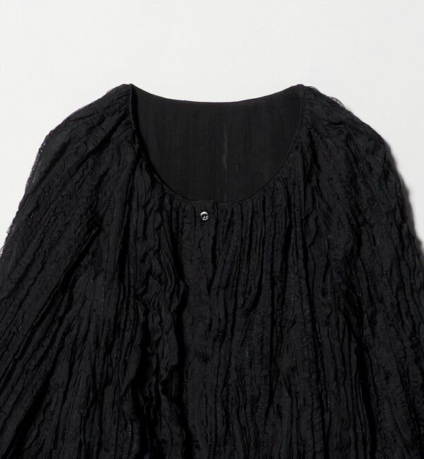 UNITED ARROWS「シャーリング フリル ブラウス」|シャツ・ブラウス|