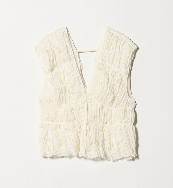 UNITED ARROWS「シャーリング フリル ベスト」|ベスト・ジレ|