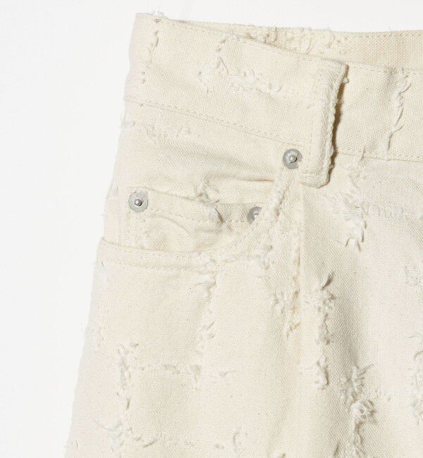 UNITED ARROWS「ジャガード タック ワイドパンツ ‐ウォッシャブル‐」|チノ|