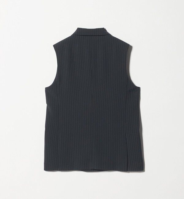 UNITED ARROWS「Drapy ピンストライプ テーラード ミドル ベスト」|ベスト・ジレ|