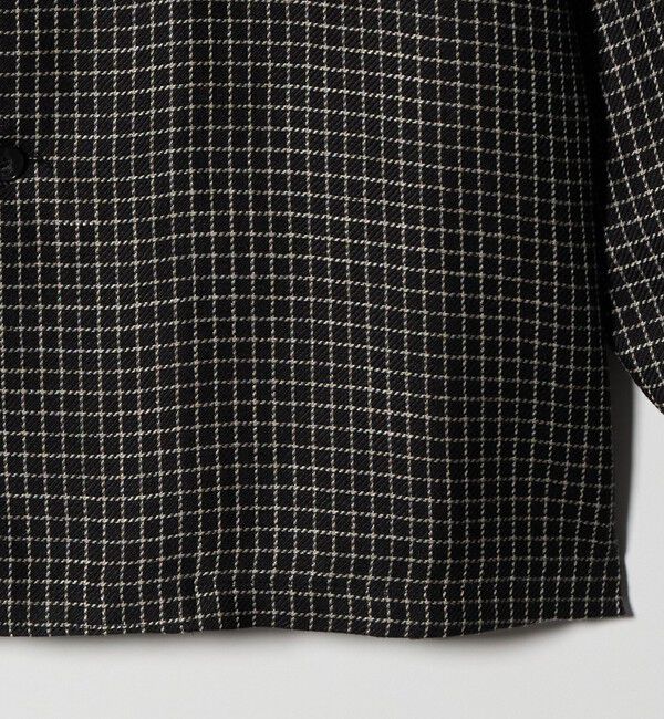 UNITED ARROWS「リネン/ナイロン チェック ユーティリティシャツ」|シャツ・ブラウス|