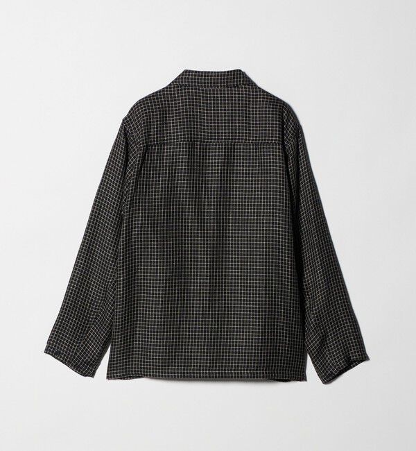 UNITED ARROWS「リネン/ナイロン チェック ユーティリティシャツ」|シャツ・ブラウス|
