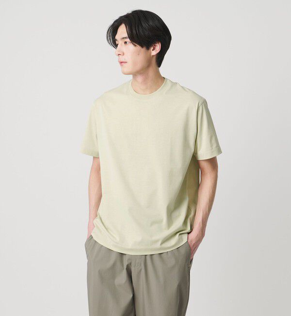 UNITED ARROWS「ALBINI アルビニ シルケット テンジク Tシャツ　抗菌防臭」|Tシャツ・カットソー|LIME