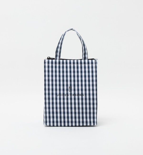 Style for Living「ギンガムチェック ロゴ ランチバッグ」|トートバッグ|NAVY