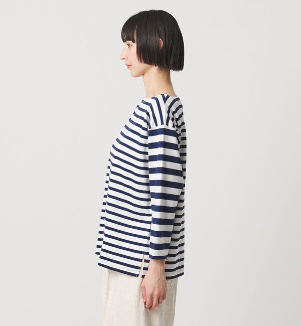 UNITED ARROWS「8分袖 イレギュラー ボーダー カットソー」|Tシャツ・カットソー|