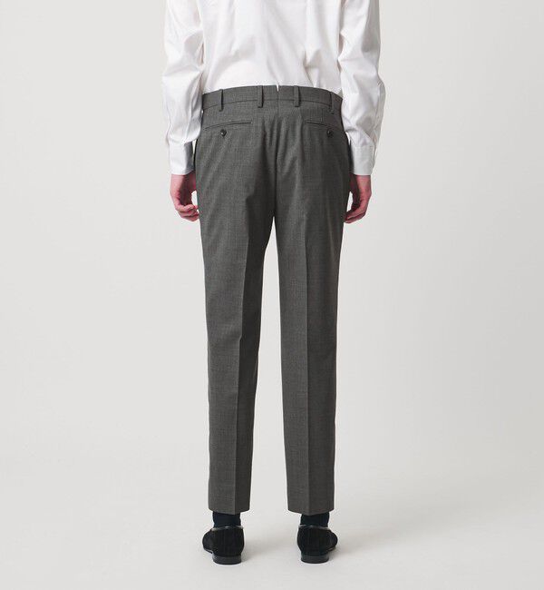 UNITED ARROWS「トロピカル サイドエクステンド ノープリーツ スラックス COMFORT EASY‐MODEL ウォッシャブル タテヨコス」|スラックス|