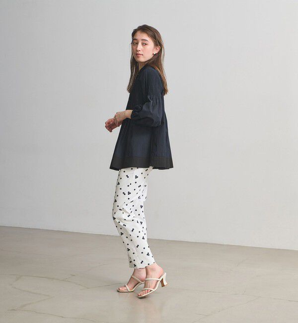 UNITED ARROWS「ピンタック バンドカラー ブラウス」|シャツ・ブラウス|