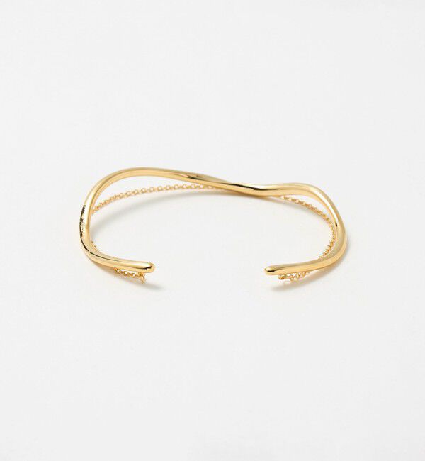 UNITED ARROWS「ライン&チェーン バングル」|ブレスレット・バングル|