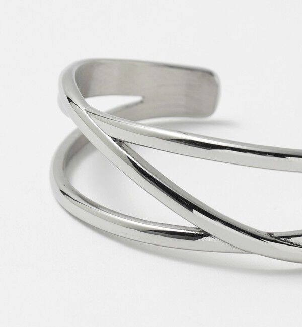 UNITED ARROWS「クロスライン バングル」|ブレスレット・バングル|