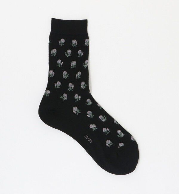 UNITED ARROWS「＜FALKE＞FLOWERS ソックス」|ソックス|BLACK