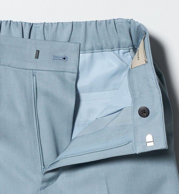 UNITED ARROWS「スラブ リボン テーパードパンツ」|スラックス|