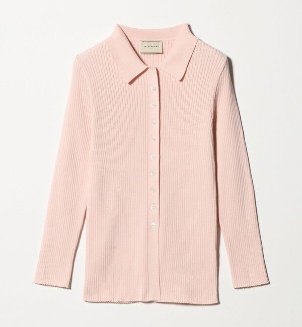 UNITED ARROWS「リブ ポロニット カーディガン ‐ウォッシャブル‐」|カーディガン|