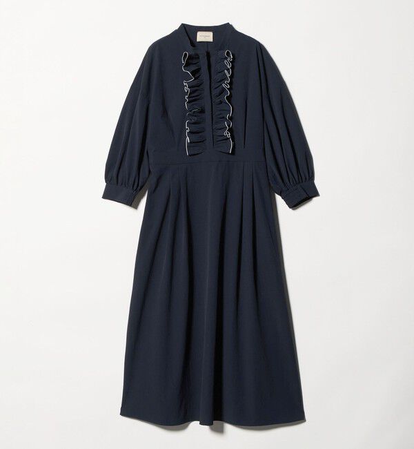 UNITED ARROWS「メロー フリル ワンピース ‐防しわ 吸水速乾 UVカット 遮熱性 接触冷感 ウォッシャブル‐」|ワンピース|