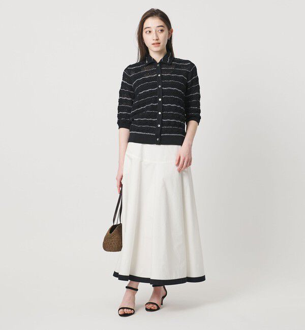 UNITED ARROWS「YTM ラメ ニットポロ カーディガン ‐ウォッシャブル‐」|カーディガン|