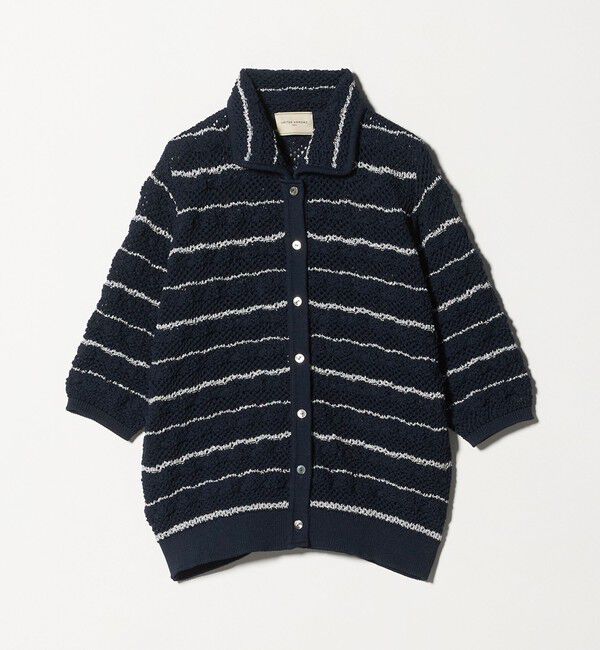 UNITED ARROWS「YTM ラメ ニットポロ カーディガン ‐ウォッシャブル‐」|カーディガン|