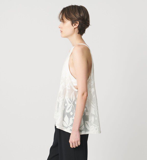 AEWEN MATOPH「＜AEWEN MATOPH＞メッシュジャガード アシンメトリーフレアキャミソール」|キャミソール|