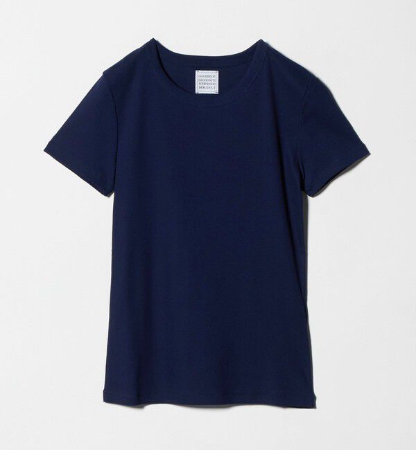 UNITED ARROWS「＜GOOD PEOPLE GOOD STITCHING GOOD PRODUCT＞リブ Tシャツ」|Tシャツ・カットソー|NAVY