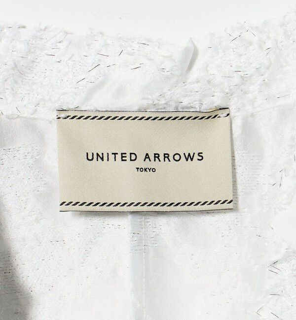 UNITED ARROWS「ラメ カット ジャガード ジャケット ‐ウォッシャブル‐」|テーラードジャケット|
