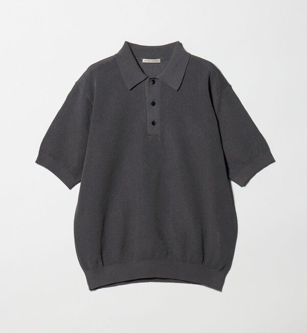 UNITED ARROWS「シャーリーカーン バーズアイ ニットポロシャツ」|ポロシャツ|MD.GRAY